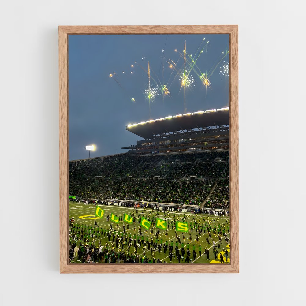 ap-oregon ducks-3 cadre Bois clair