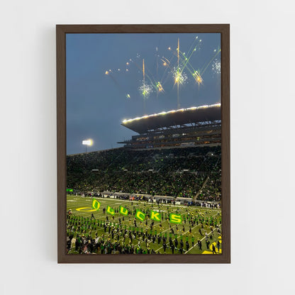 ap-oregon ducks-3 cadre Bois foncé
