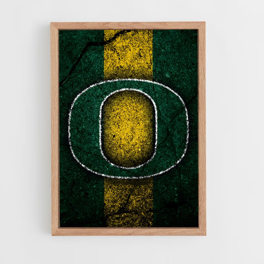 ap-oregon ducks-4 cadre Bois clair