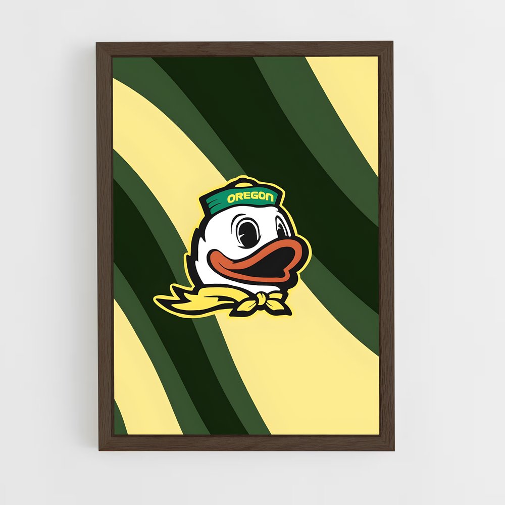ap-oregon ducks-8 cadre Bois foncé