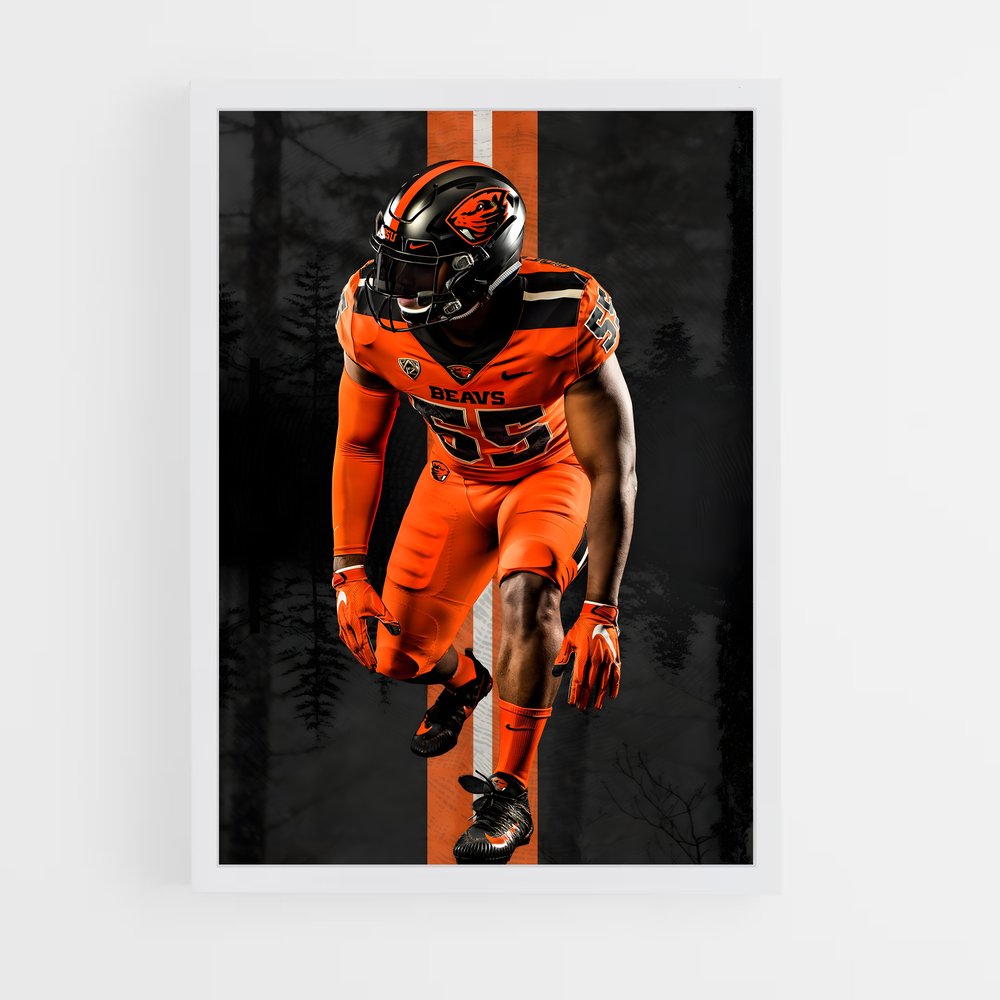 ap-oregon state beavers-1 cadre Blanc