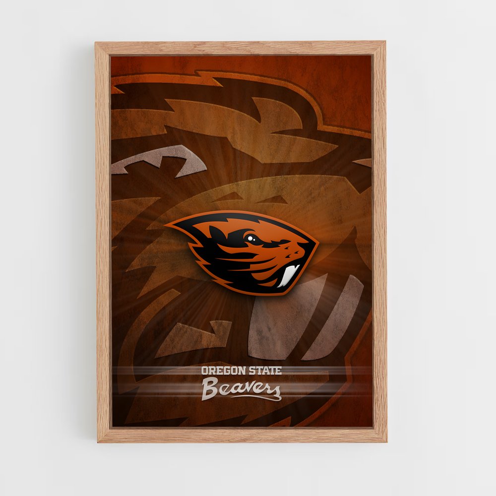 ap-oregon state beavers-2 cadre Bois clair