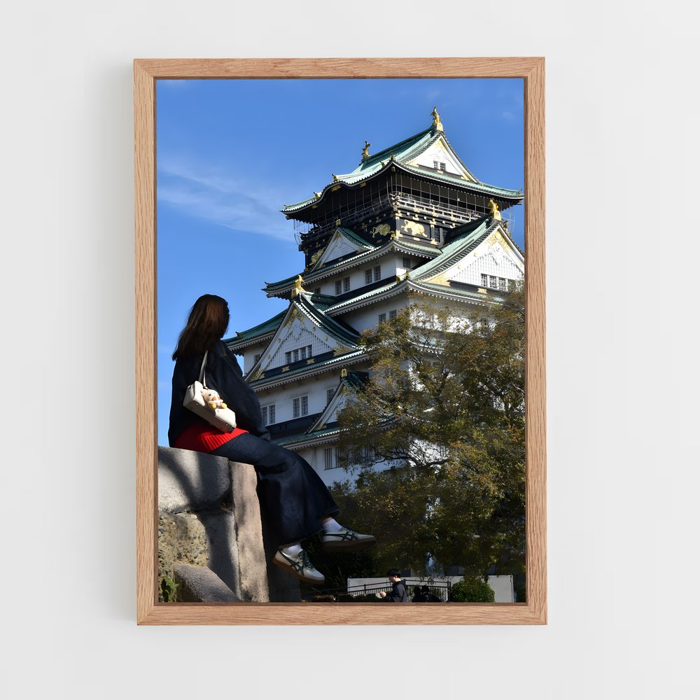 ap-osaka castle-4 cadre Bois clair