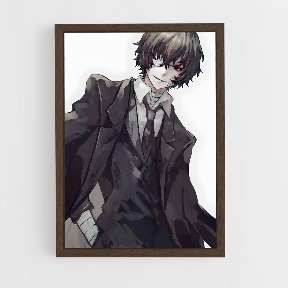 ap-osamu dazai-1 cadre Bois foncé