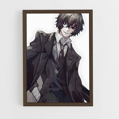 ap-osamu dazai-1 cadre Bois foncé