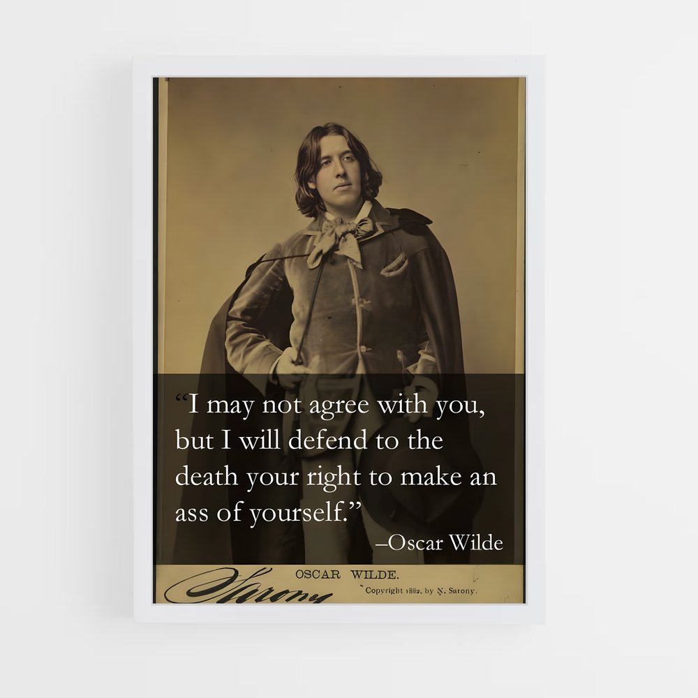 ap-oscar wilde-4 cadre Blanc