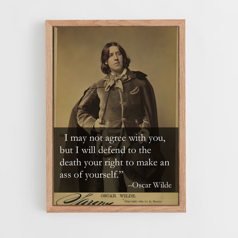 ap-oscar wilde-4 cadre Bois clair