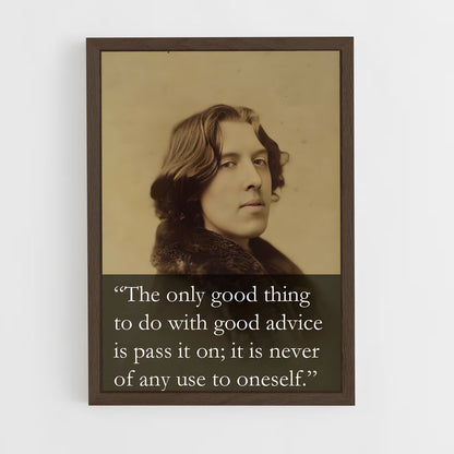 ap-oscar wilde-5 cadre Bois foncé