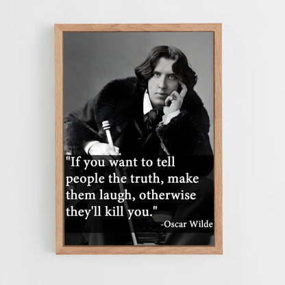 ap-oscar wilde-6 cadre Bois clair