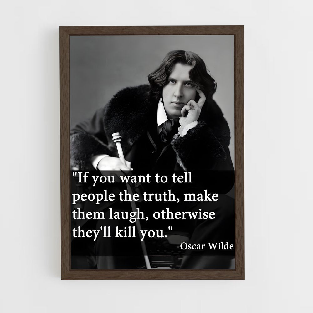 ap-oscar wilde-6 cadre Bois foncé