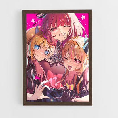 ap-oshi no ko-4 cadre Bois foncé