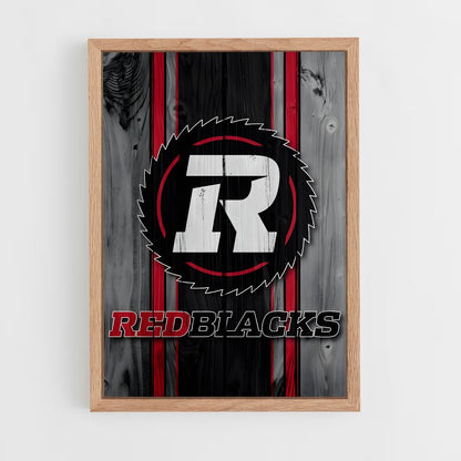 ap-ottawa redblacks-1 cadre Bois clair