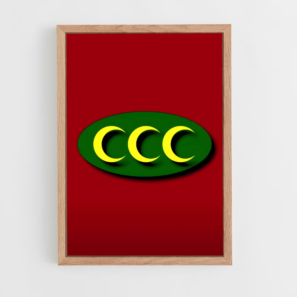 ap-ottoman empire flag-2 cadre Bois clair