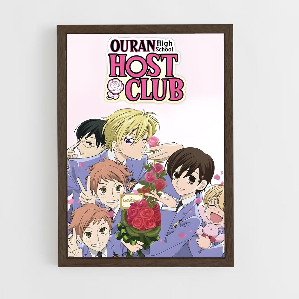 ap-ouran high school host club-1 cadre Bois foncé