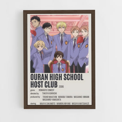 ap-ouran high school host club-3 cadre Bois foncé