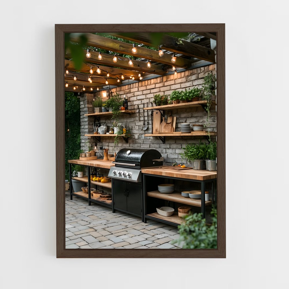 ap-outdoor kitchen-1 cadre Bois foncé