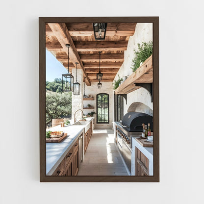 ap-outdoor kitchen-13 cadre Bois foncé