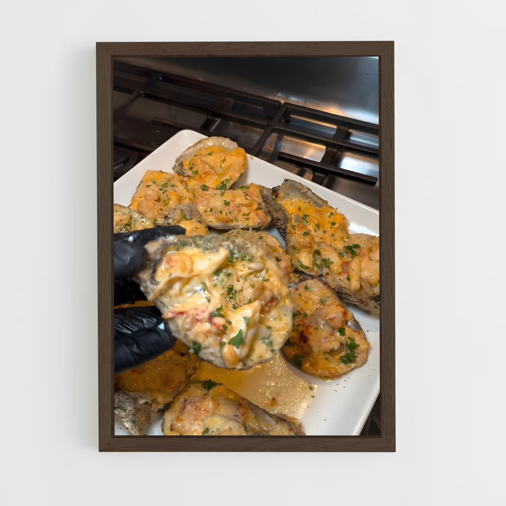 ap-oysters-3 cadre Bois foncé