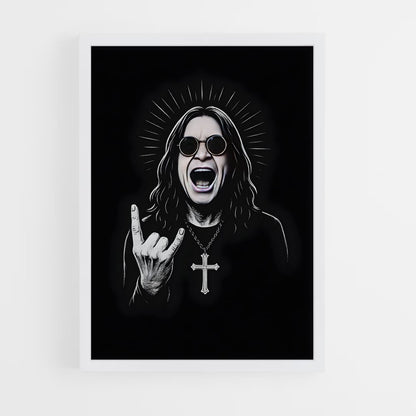 ap-ozzy osbourne-4 cadre Blanc