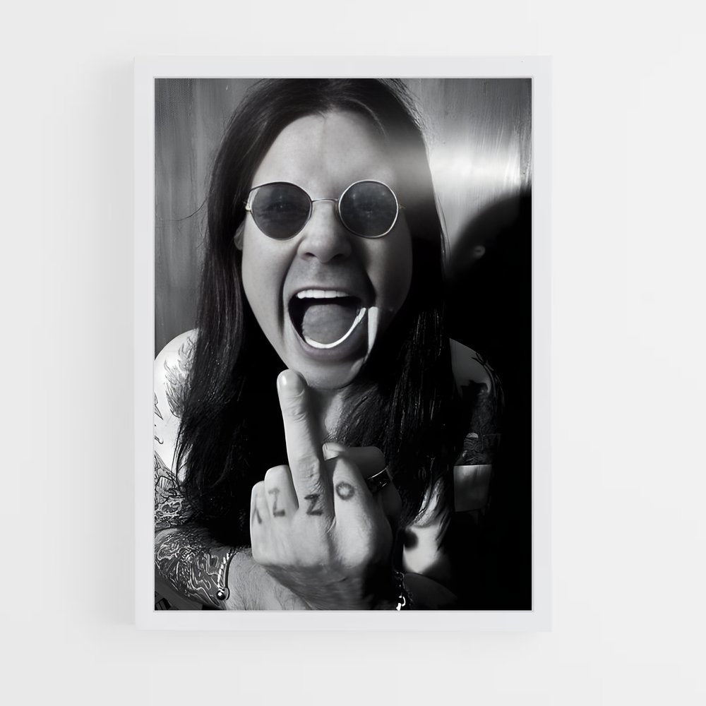 ap-ozzy osbourne-8 cadre Blanc
