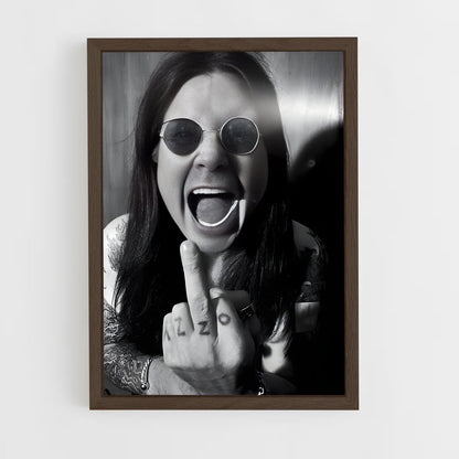 ap-ozzy osbourne-8 cadre Bois foncé