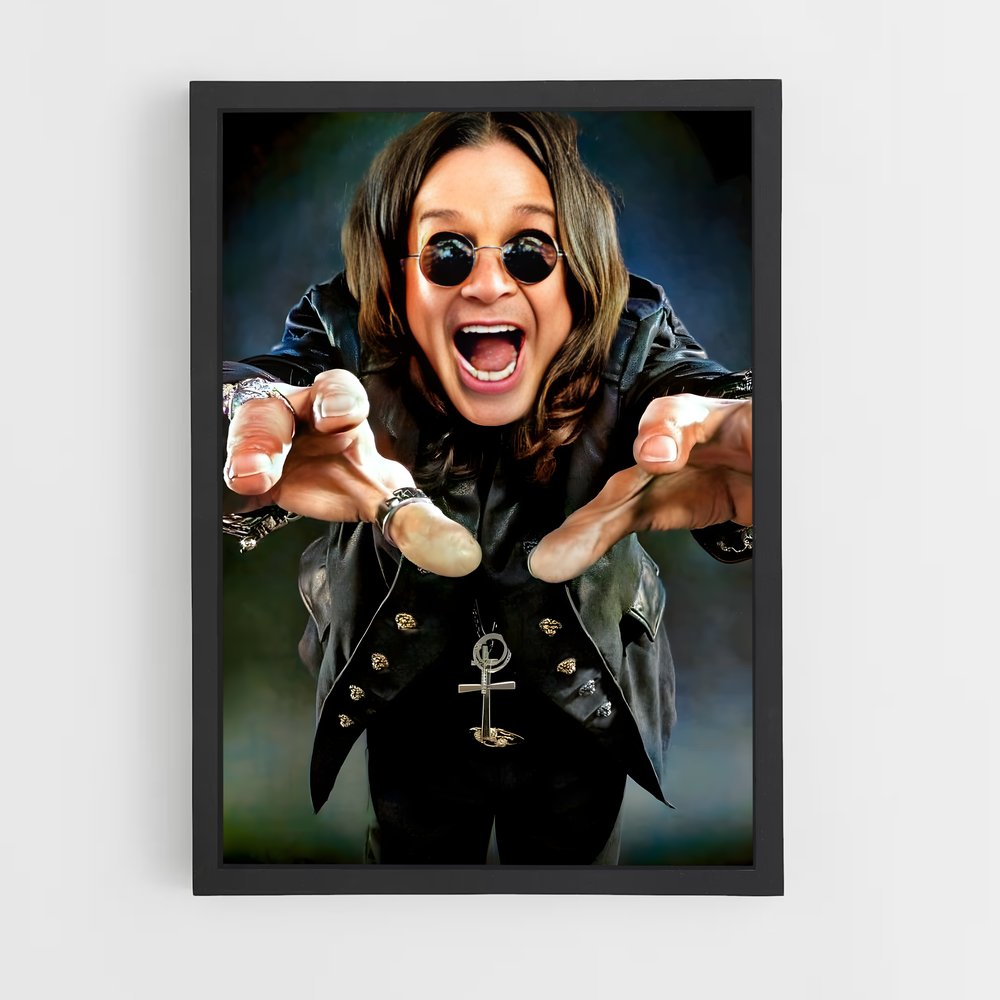 ap-ozzy osbourne band-2 cadre Noir
