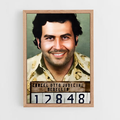 ap-pablo escobar-13 cadre Bois clair