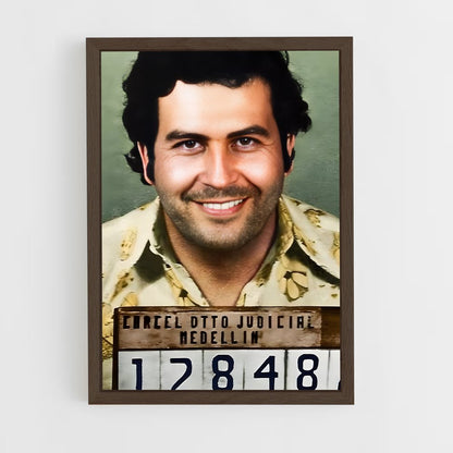 ap-pablo escobar-13 cadre Bois foncé
