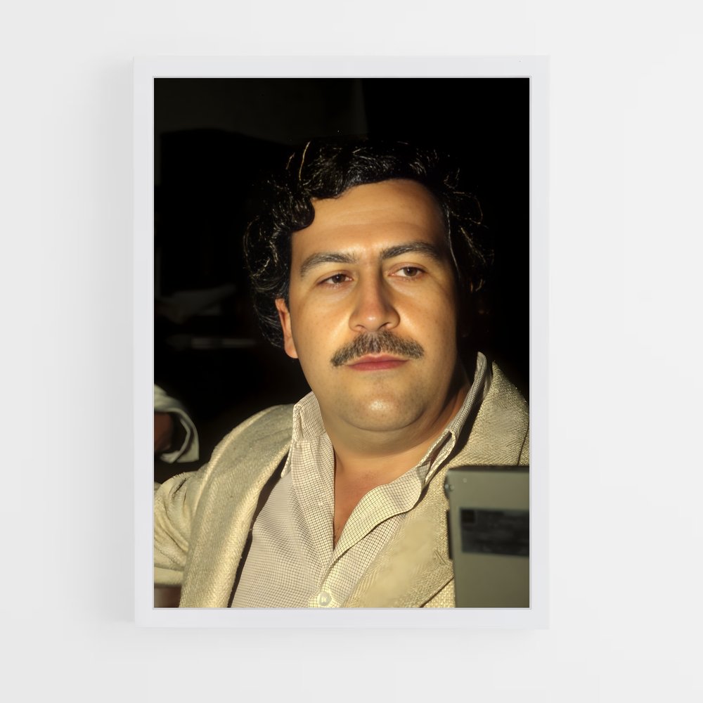 ap-pablo escobar-14 cadre Blanc