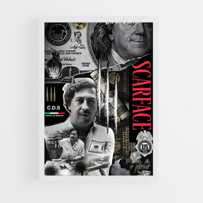 ap-pablo escobar-4 cadre Blanc