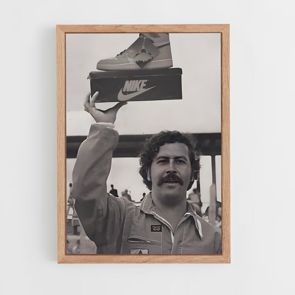 ap-pablo escobar-5 cadre Bois clair