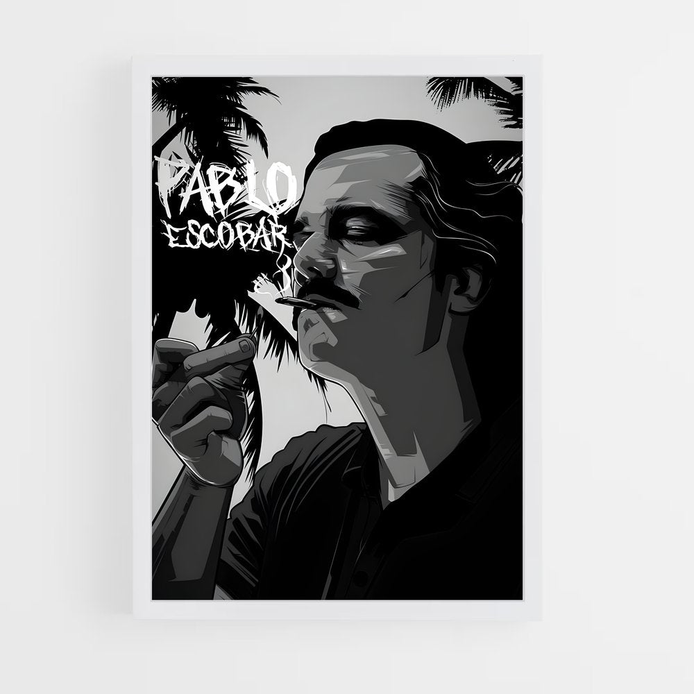 ap-pablo escobar-6 cadre Blanc