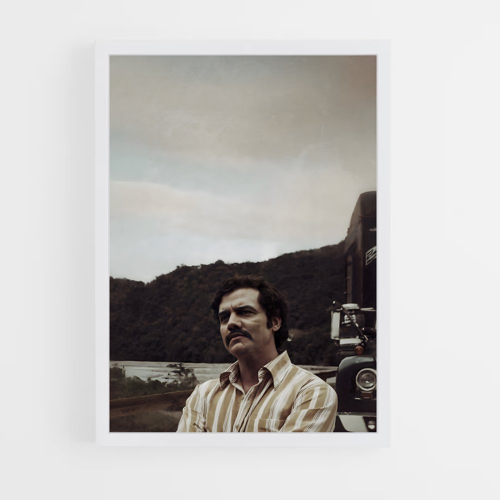 ap-pablo escobar-7 cadre Blanc