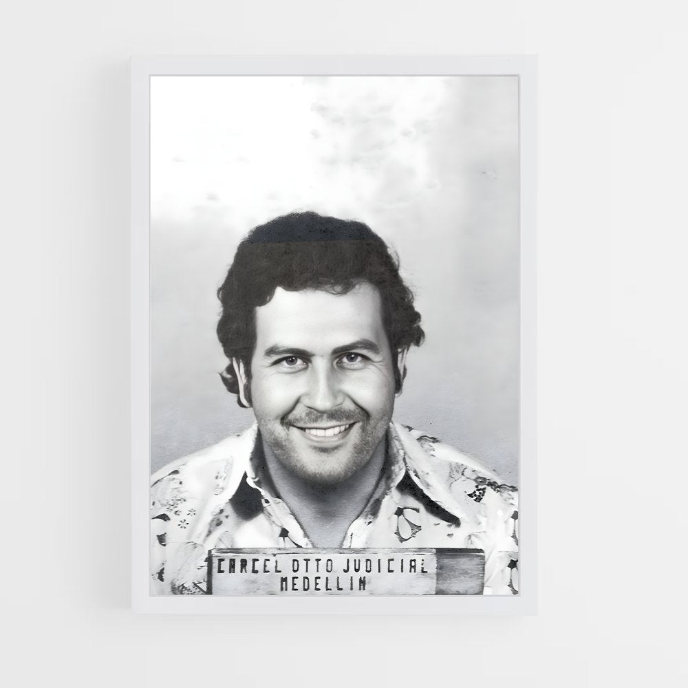 ap-pablo escobar-8 cadre Blanc