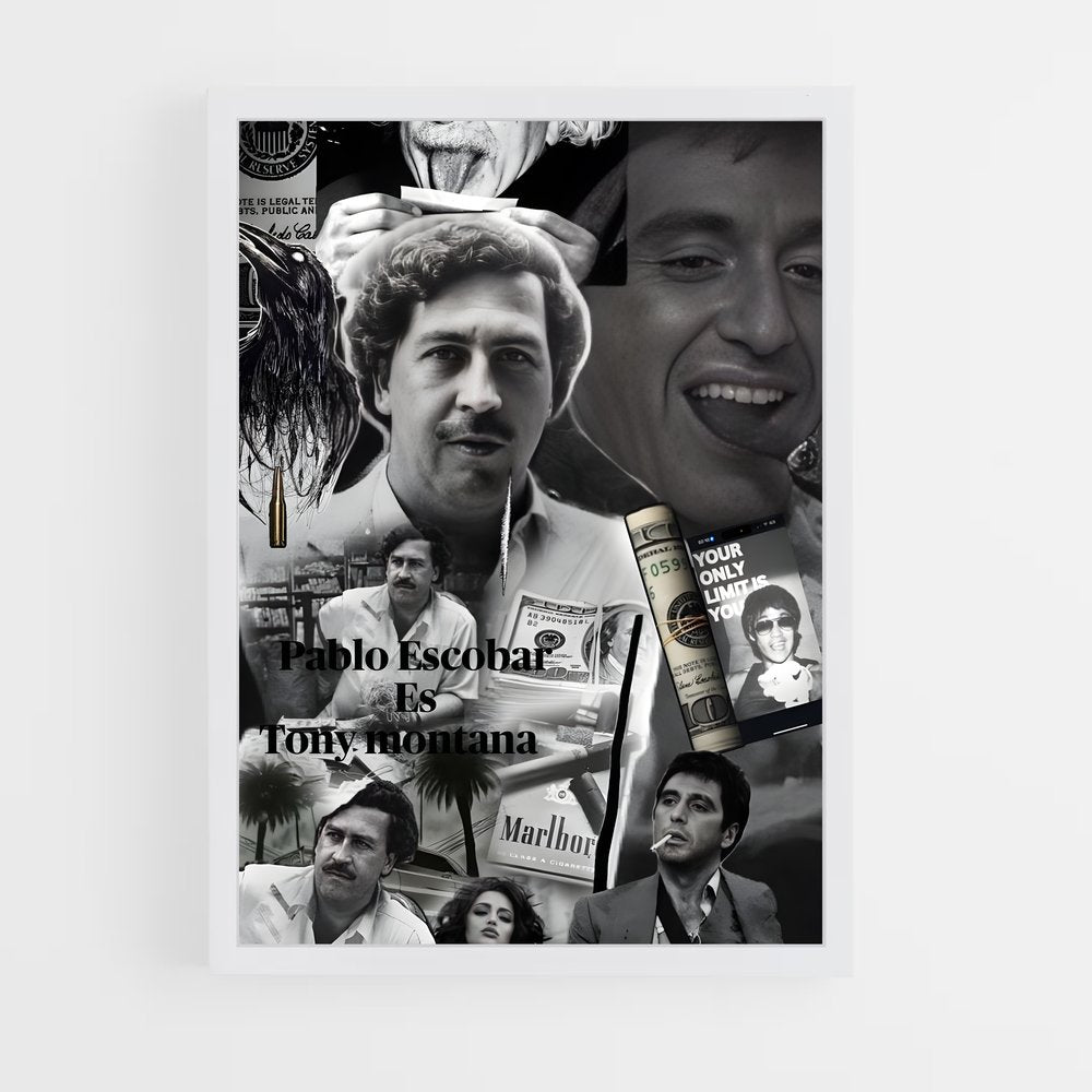 ap-pablo escobar-9 cadre Blanc