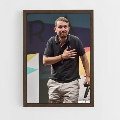 ap-pablo iglesias-2 cadre Bois foncé