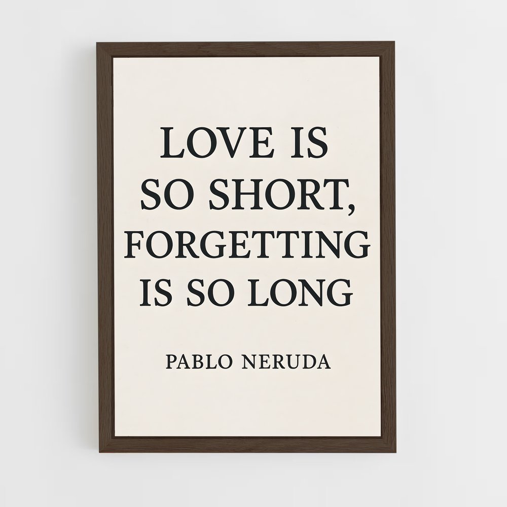 ap-pablo neruda-1 cadre Bois foncé