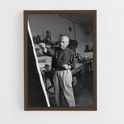 ap-pablo picasso-2 cadre Bois foncé