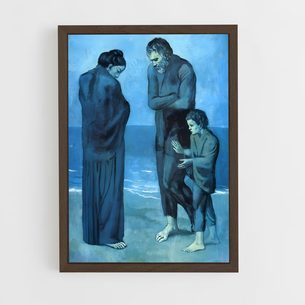ap-pablo picasso-3 cadre Bois foncé