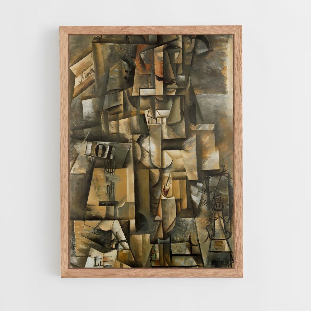 ap-pablo picasso-4 cadre Bois clair
