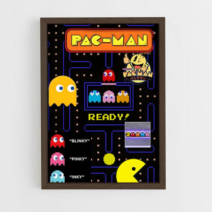 ap-pac-man-4 cadre Bois foncé