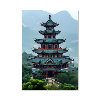 Poster Pagode Enchantée