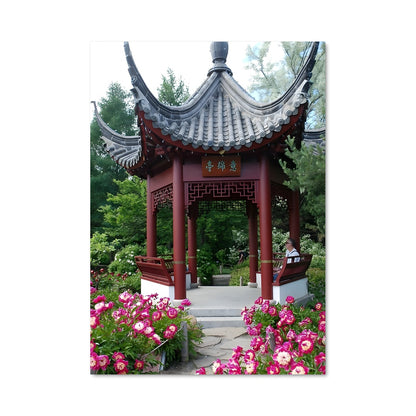 Poster Jardin du Cerisier Rouge