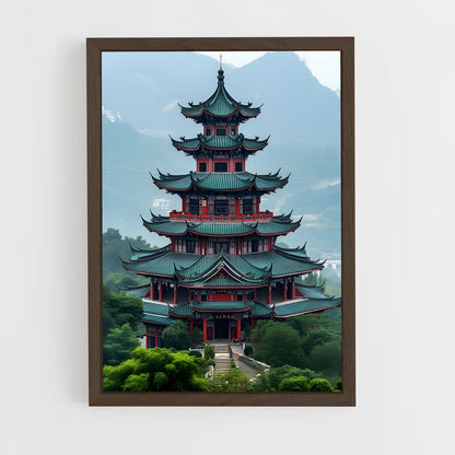 ap-pagoda style architecture-1 cadre Bois foncé