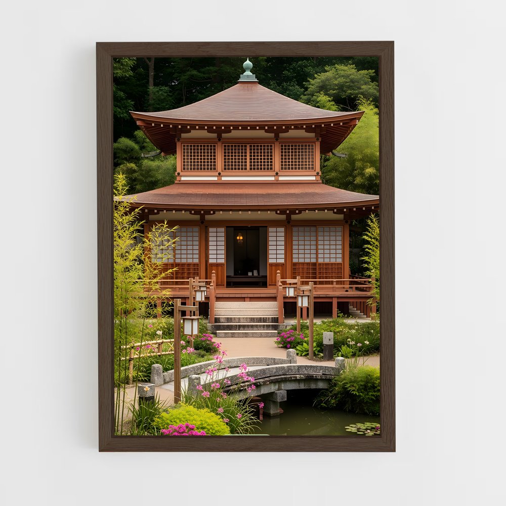 ap-pagoda style architecture-2 cadre Bois foncé