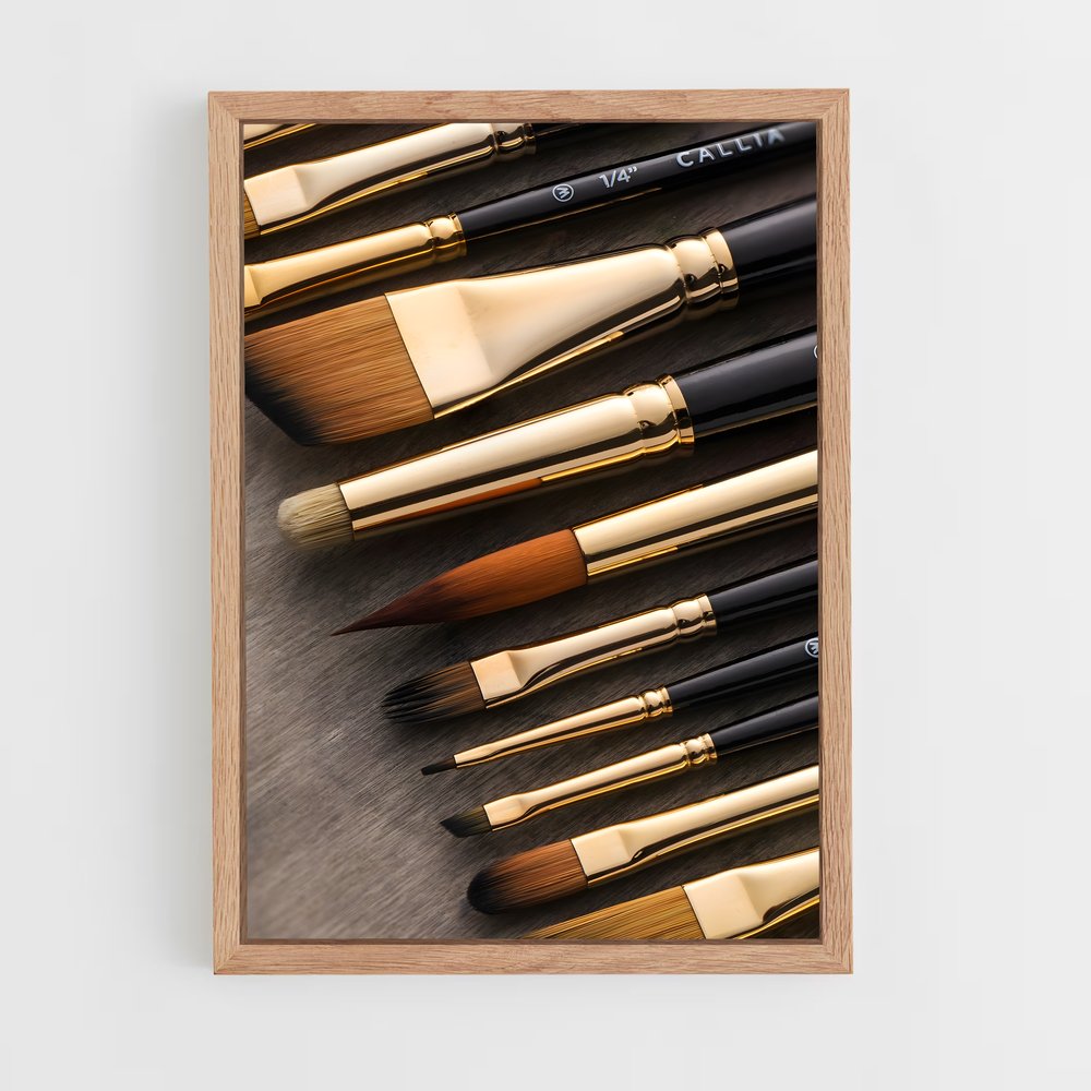 ap-paint brush-1 cadre Bois clair