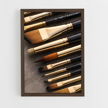 ap-paint brush-1 cadre Bois foncé