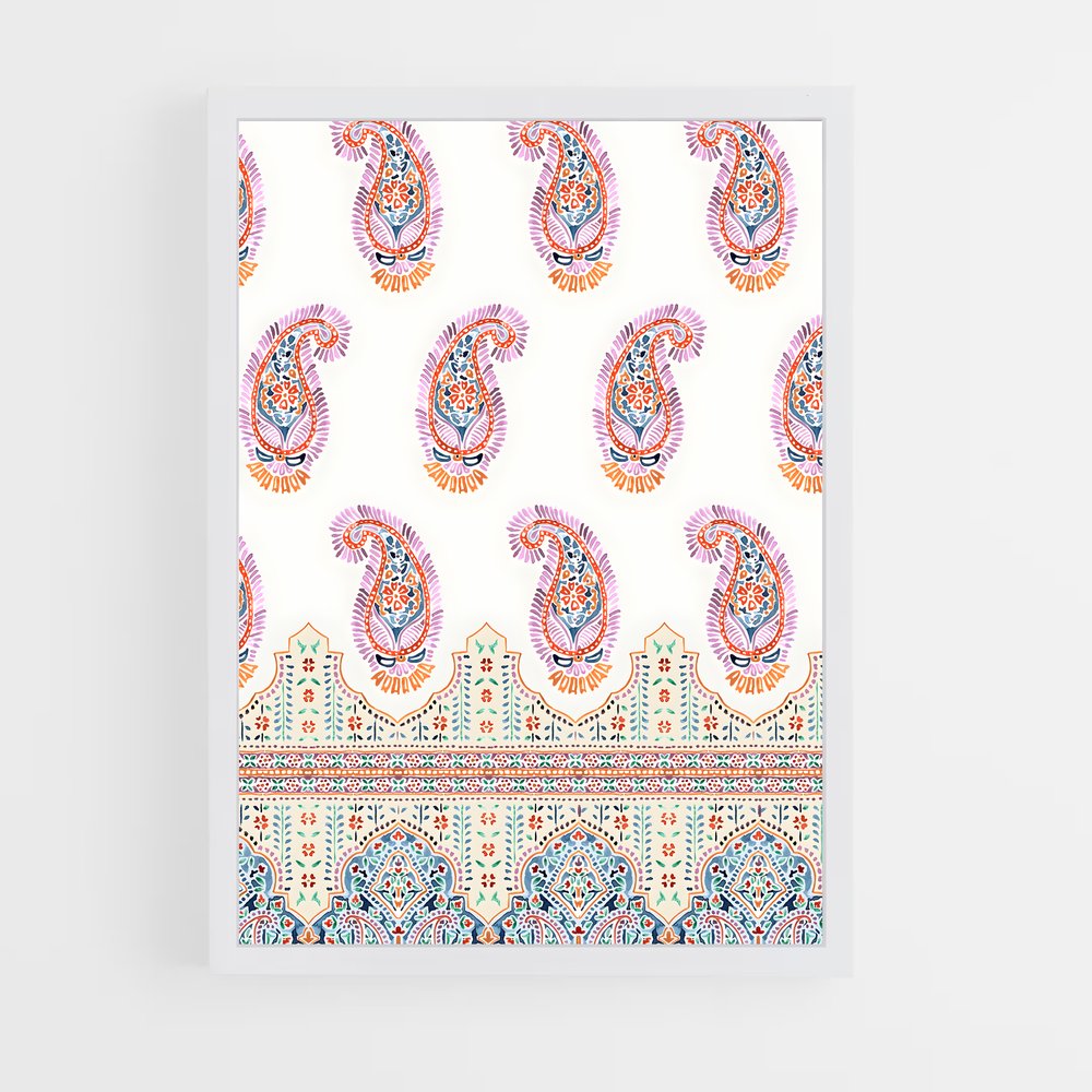 ap-paisley-5 cadre Blanc