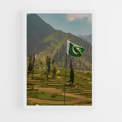 ap-pakistan flag-6 cadre Blanc