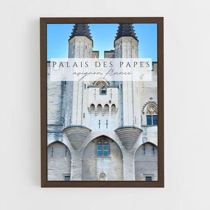 ap-palace des papes-3 cadre Bois foncé